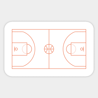 BASKETBALL COURT (LINE) Sticker